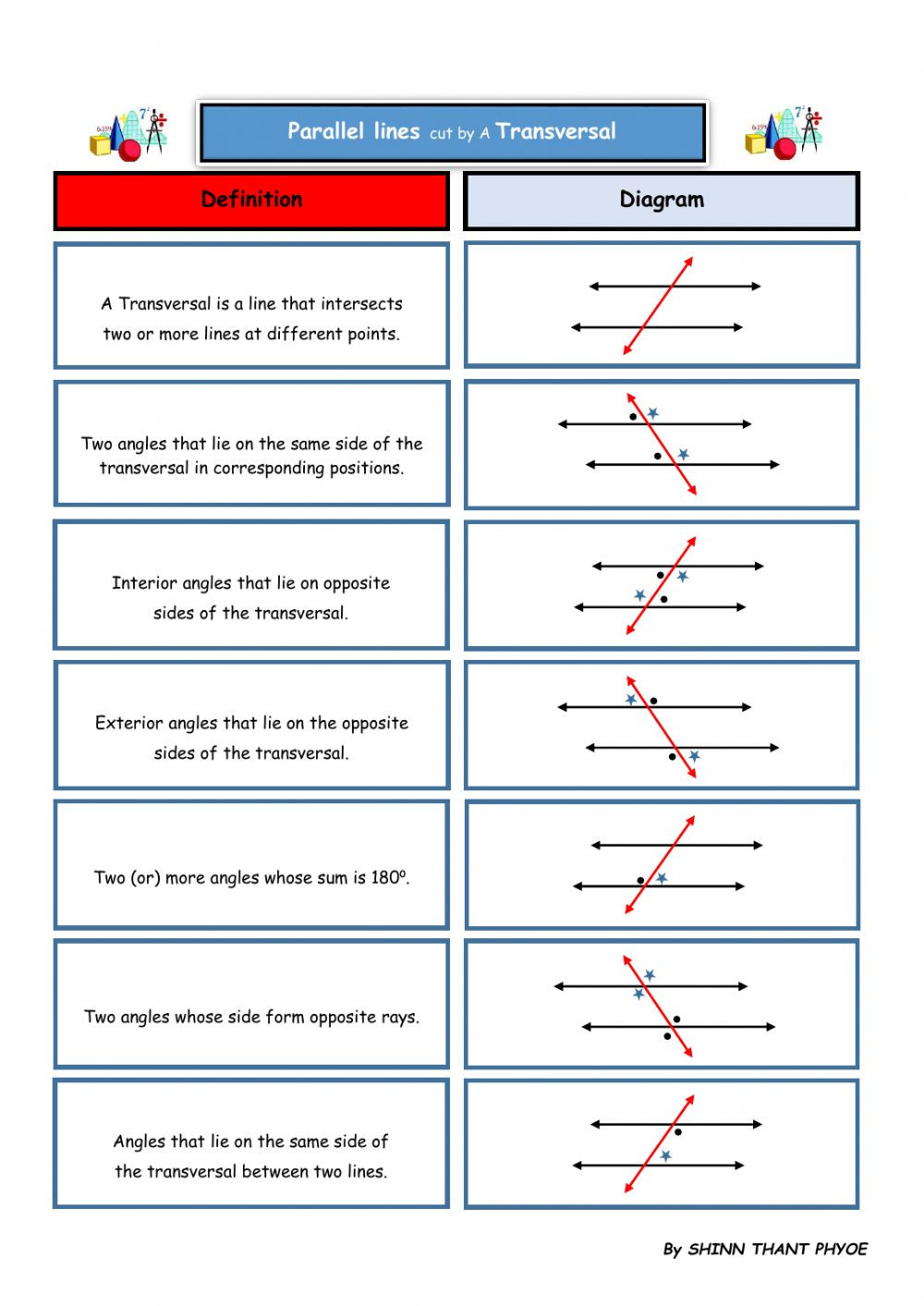 30 Angles In Transversal Worksheet Answers Education Template