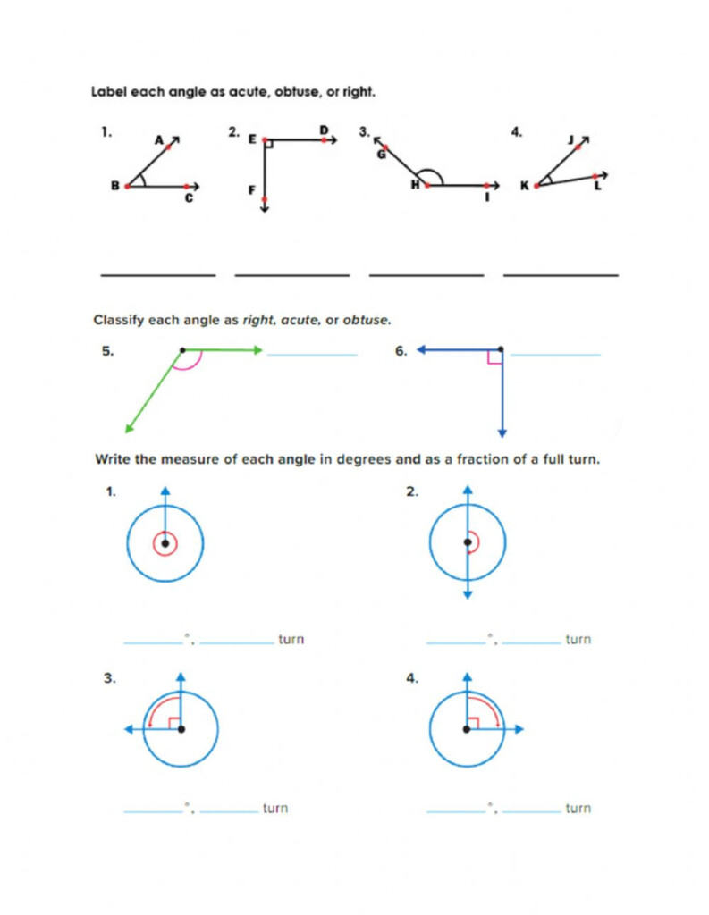 30 Measuring Angles Worksheet Pdf Education Template