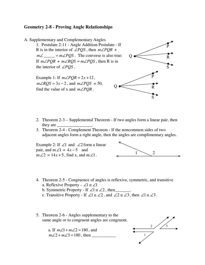 32 Proving Angle Relationships Worksheet Worksheet Source 2021