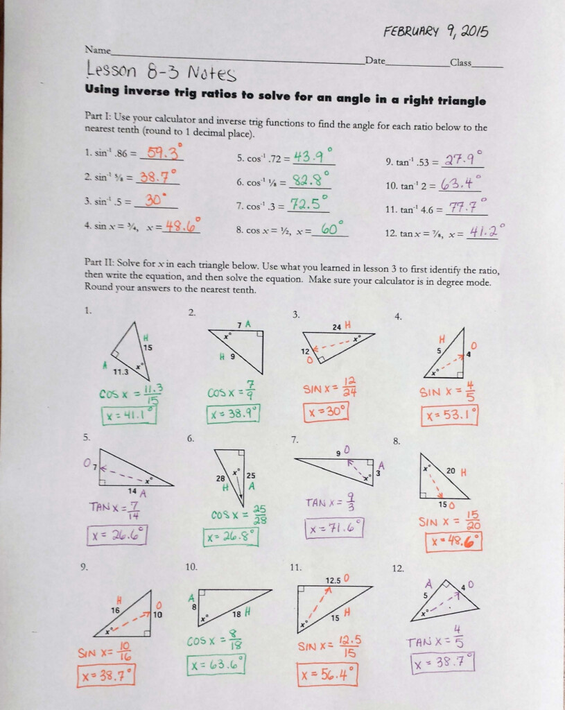 34 Trigonometric Ratios Worksheet Answers Free Worksheet Spreadsheet