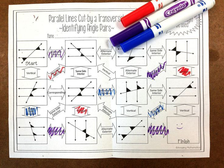 41 Best Parallel Lines Transversals Images On Pinterest Equation 