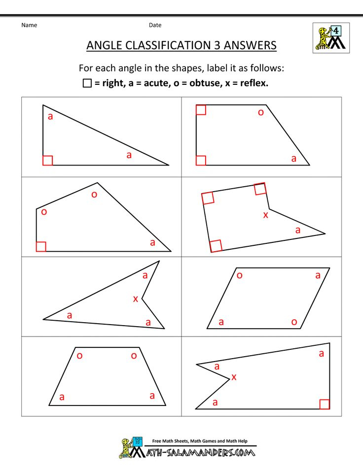 4th grade math worksheets angle classification 3ans gif 1000 1294 