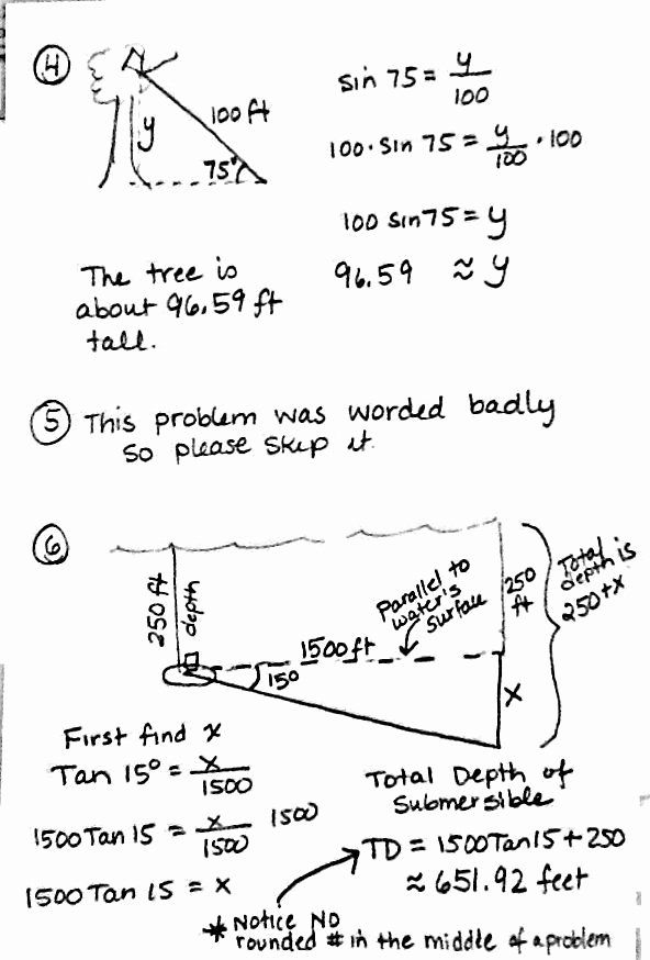 50 Right Triangle Trigonometry Worksheet Answers In 2020 Trigonometry 