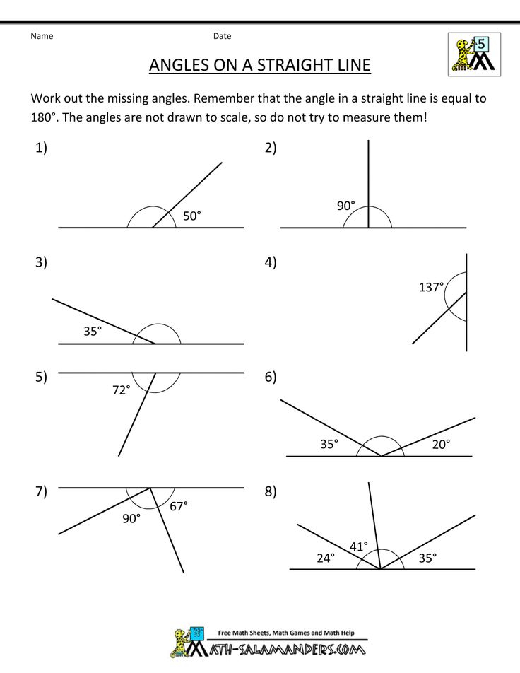 5th grade geometry angles on a straight line gif 1 000 1 294 Pixels