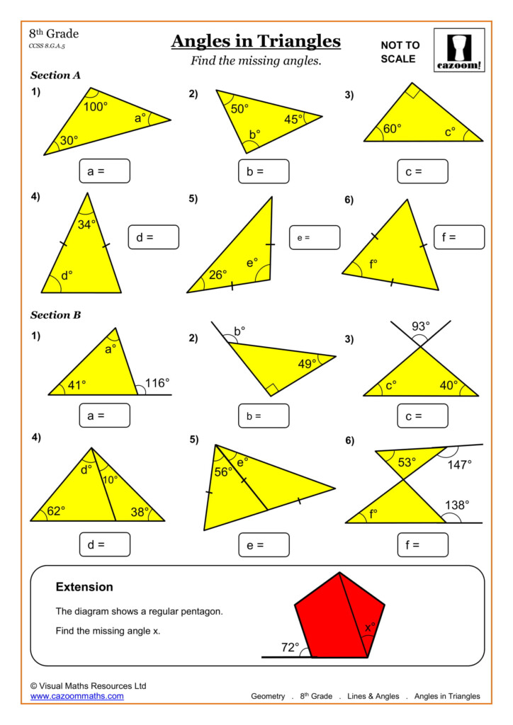8th Grade Math Worksheets Printable PDF Worksheets