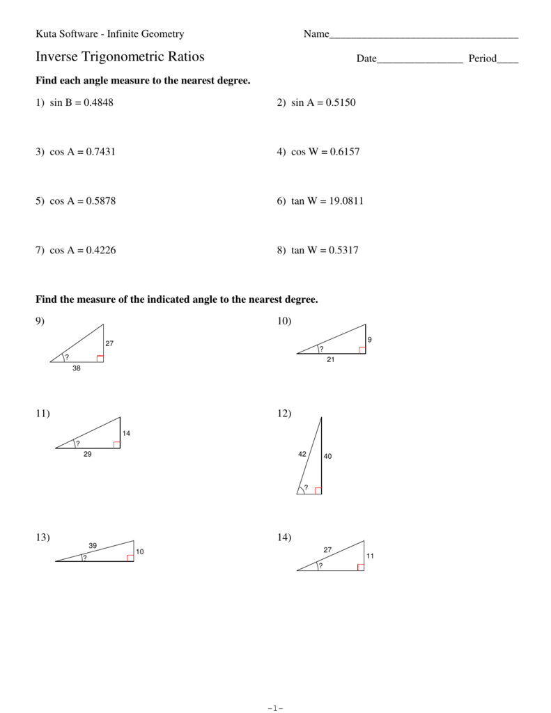 9 Inverse Trigonometric Ratios ig