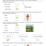 Acute Obtuse Right Angles Worksheet Turtle Diary