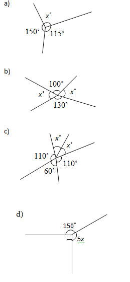 Angles At A Point Worksheets And Solutions
