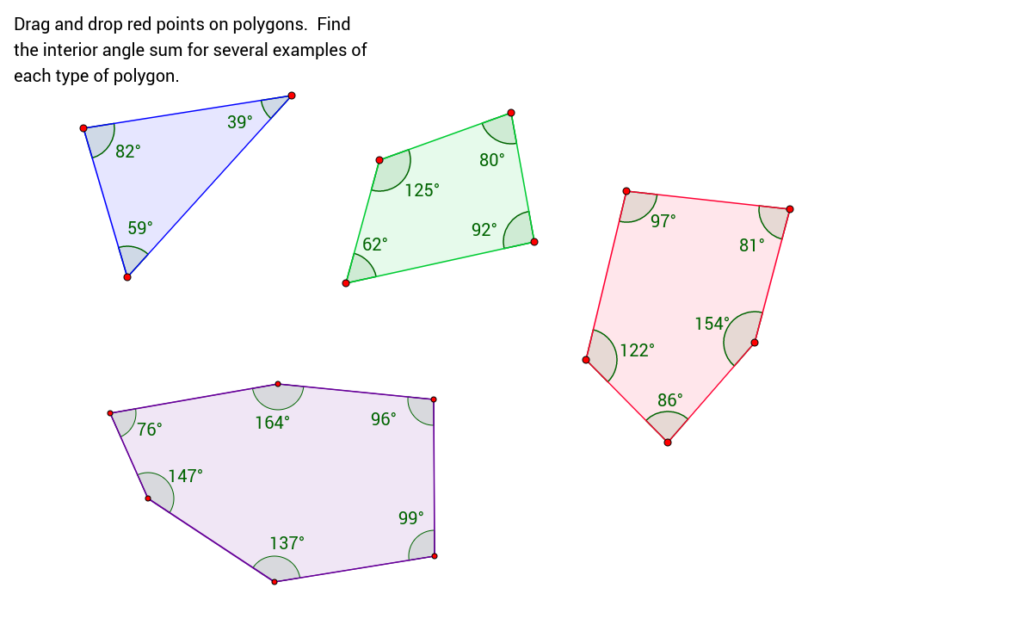 Angles In Polygons GeoGebraBook