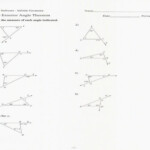 Angles In Transversal Worksheet Answer Key