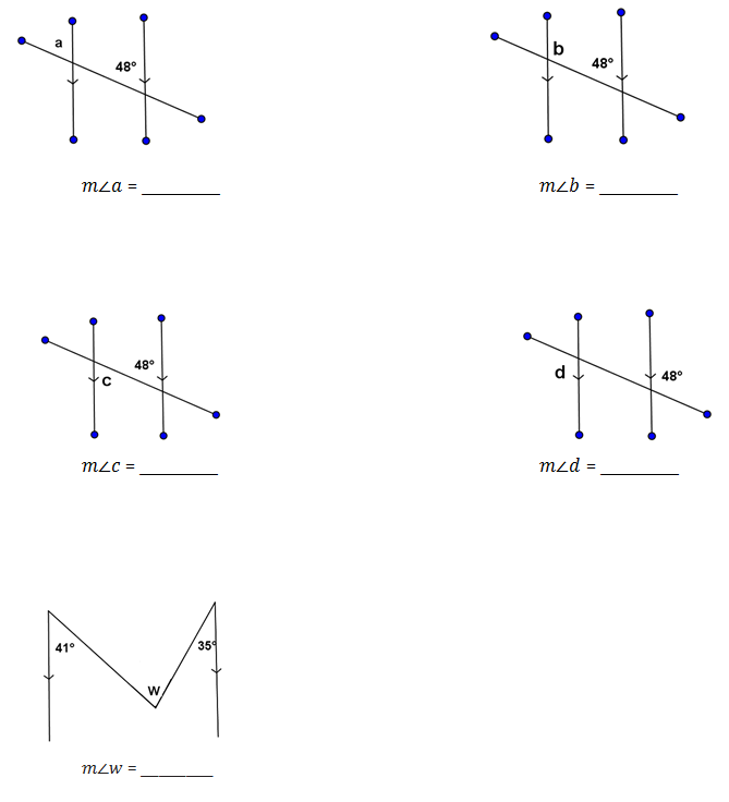 Angles In Transversal Worksheet Answers Ivuyteq