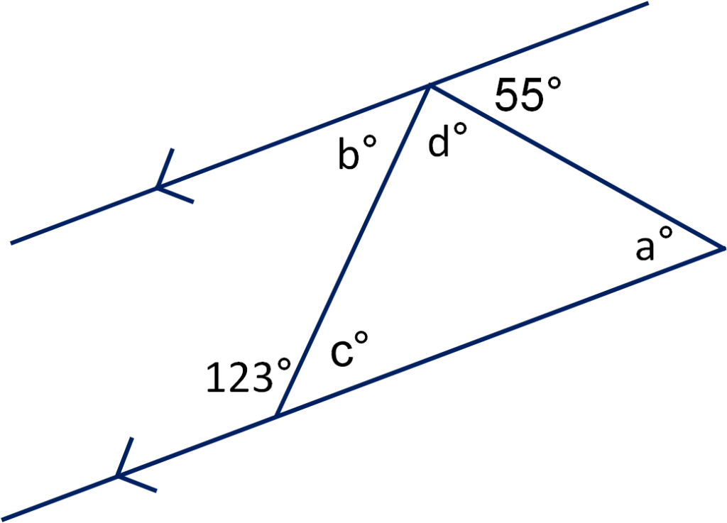 Angles In Triangles And On Parallel Lines 2 Worksheet EdPlace