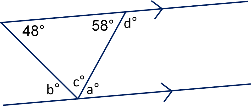 Angles In Triangles And On Parallel Lines 2 Worksheet From EdPlace