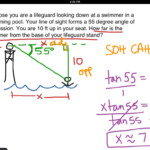 Angles Of Elevation And Depression Math Trigonometry Trig Triangles