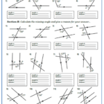 Angles On Parallel Lines Worksheets Cazoomy