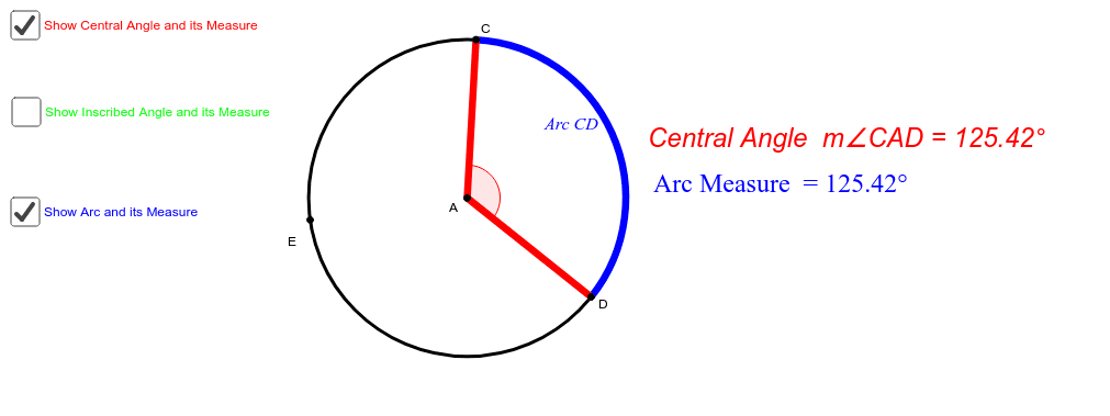 Arc And Central Angle Slidesharedocs