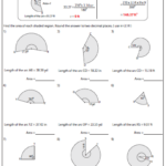 Arc Length And Area Of Sector Worksheets