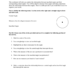 Central And Inscribed Angles Worksheet Answers Key Kuta Software