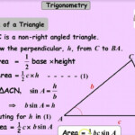 CIC Area Of A Non Right Angled Triangle YouTube