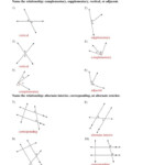 Complementary And Supplementary Angles Worksheet Answers
