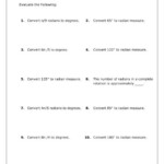 Converting Between Radians And Degrees Worksheet Worksheet List