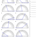 Determining Angles With Protractors Angle Worksheet With Answers