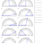 Determining Angles With Protractors Worksheet Math Worksheets Angles