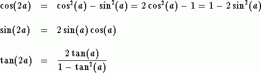 Double Angle And Half Angle Formulas