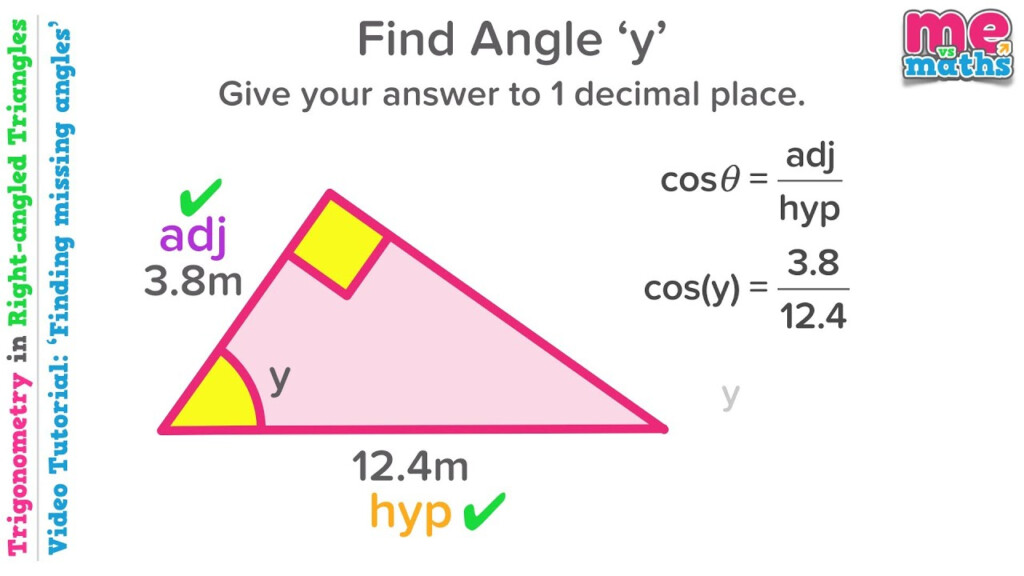 Finding Angles Trigonometry In Right angled Triangles Tutorial 