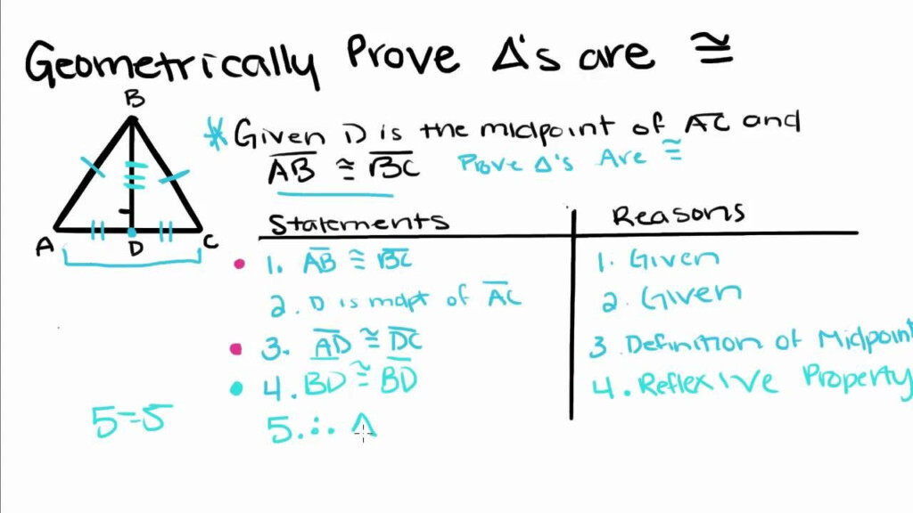 Geometry 4 Proving Triangles Congruent Geometry Angles Geometry 