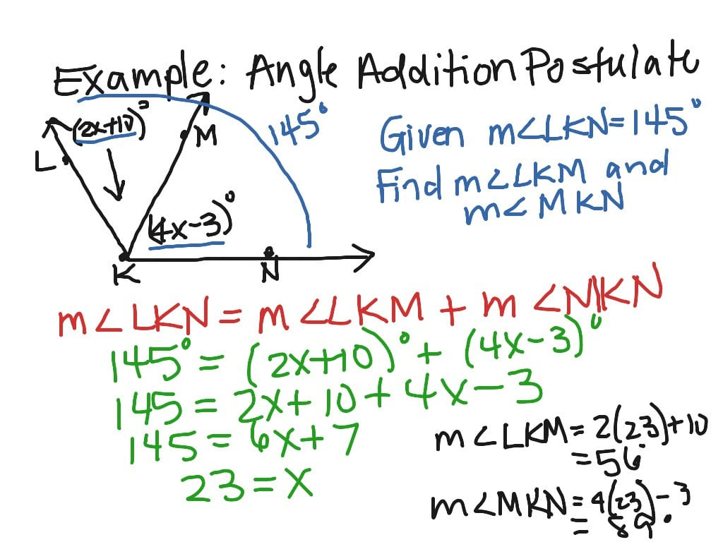 Geometry Angle Addition Worksheet Answers PSLK Best Answer Key Guide 