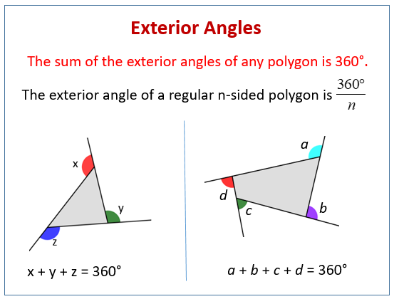 Get Sum Of Exterior Angles Of A Polygon Worksheet Background Ico