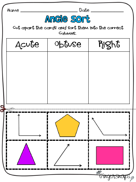 Ginger Snaps Angle Sort Freebie