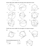 Inscribed Angles Worksheet 12 3 Worksheetpedia