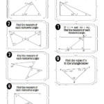 Interior Angles Of Triangles Worksheet