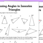 Isosceles Triangles Worksheet Primary Resources