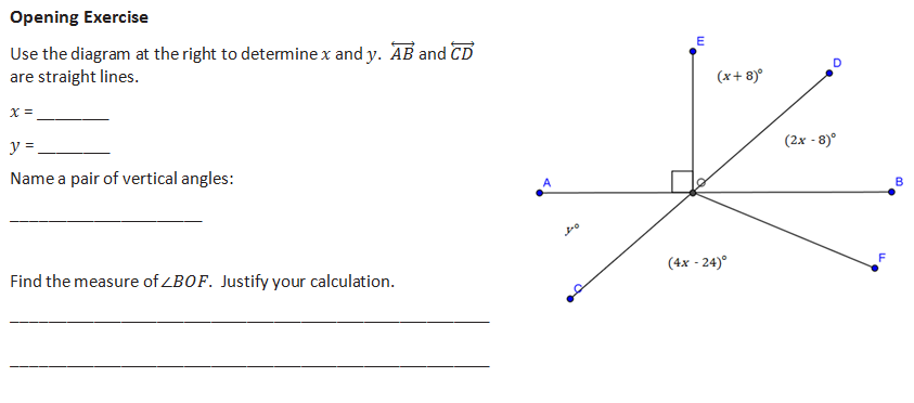 Lesson 1 2 2 Solve For Unknown Angles Transversals Geometry With 
