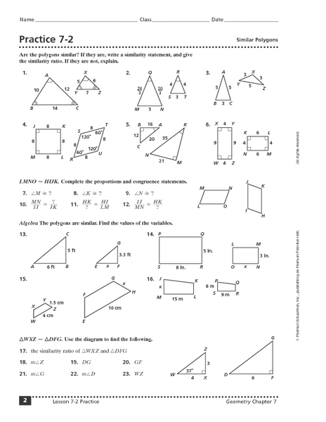 Lesson 4 Homework Practice Polygons And Angles Answers