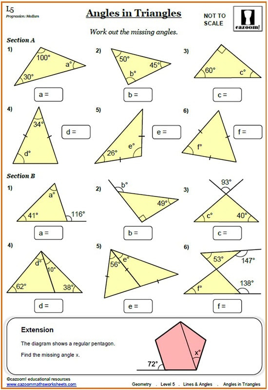 Lines And Angles Worksheet Answers Common Core Angles Worksheet