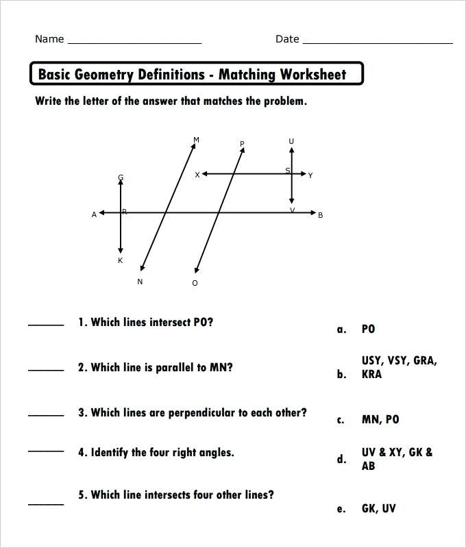 Measuring Angles Worksheet Answer Key