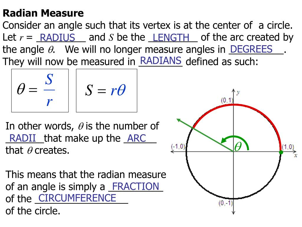 PPT Angles And Radian Measure PowerPoint Presentation Free Download