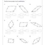 Quadrilateral Worksheets