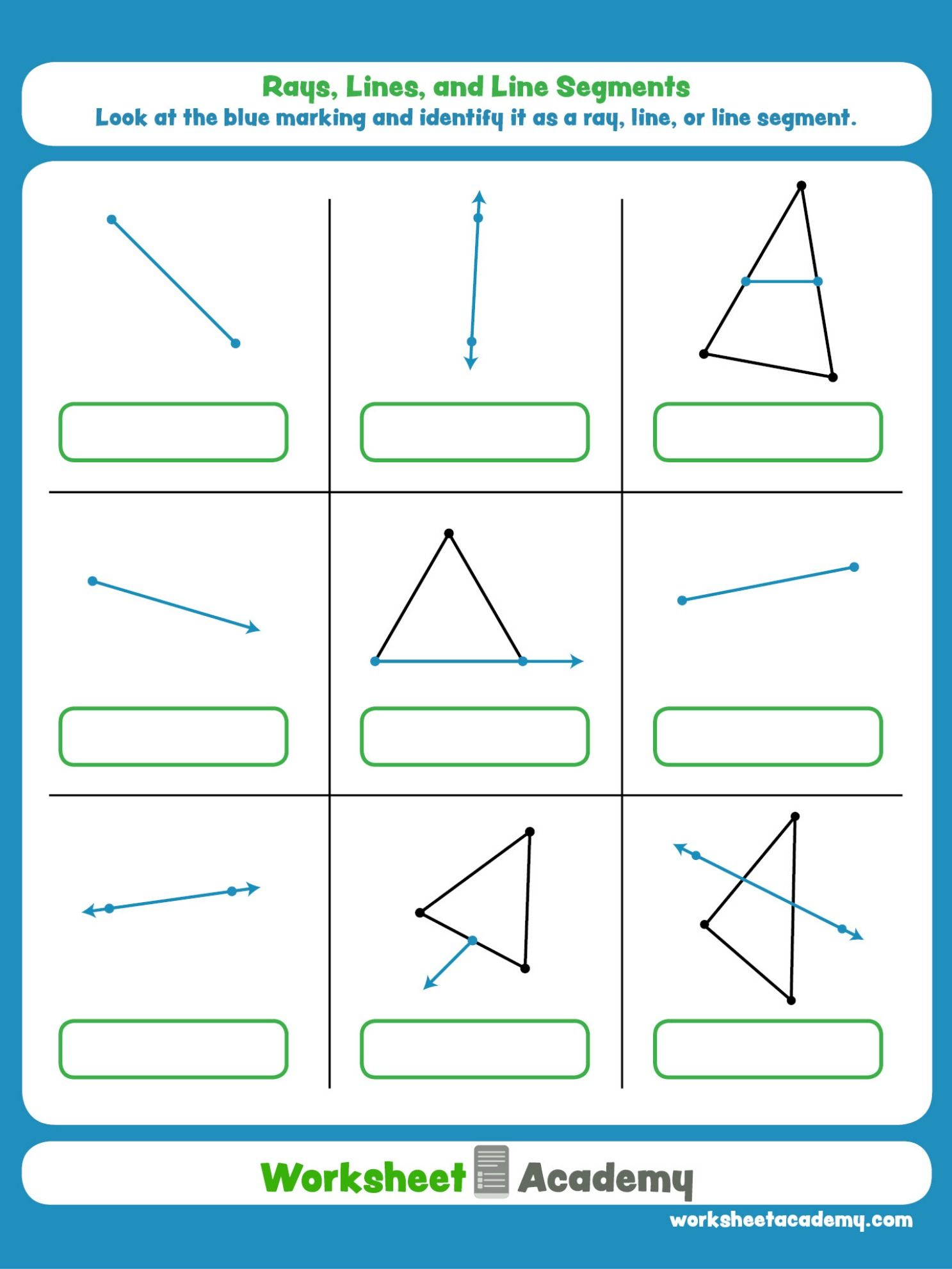 Rays Lines And Line Segments Worksheets Free Math Worksheets