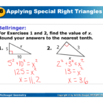 Special Right Triangles Worksheet Answer Key