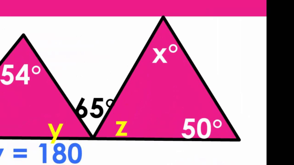 Sum Of Interior Angles Of Triangle And Exterior Angle Theorem YouTube