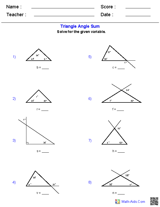 Triangle Inequality Worksheet Worksheet