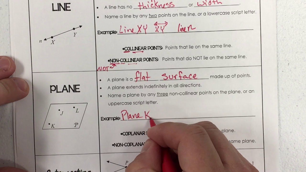 Unit 1 Geometry Basics Homework 5 Angle Relationships Answer Key