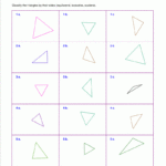 Worksheets For Classifying Triangles By Sides Angles Or Both