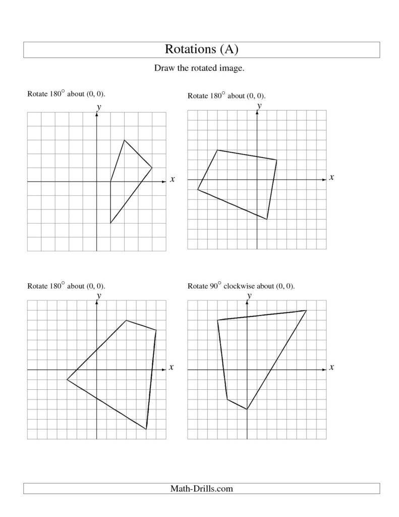 16 Rotations Worksheet 8th Grade Worksheeto