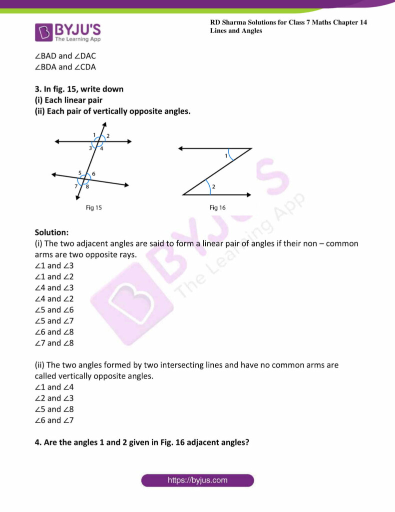 30 Pairs Of Angles Worksheet Answers Education Template